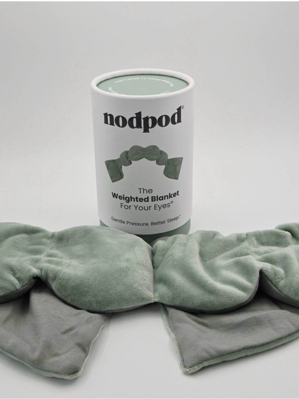 Nodpod Weighted Eye Blanket - Sage Green